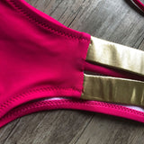 Sexy Halter Push Up Brazilian Bikini 2025 Women Bandage String Swimsuit Female Swimwear Two Pieces Bikini Set Bathing Suit Swim