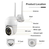 1080P Outdoor Full Color Night Vision Surveillance Camera