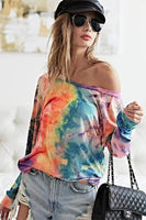 BiBi Tie Dye Soft Knit Jersey Top