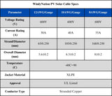 8 Gauge (AWG) Solar Panel Extension Cable Wire with Solar Connectors