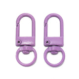 10Pcs/Lot Colorful Alloy Snap Lobster Clasp Hooks Keychain Findings for DIY Key Chain Necklace Bracelet Supplies Wholesale