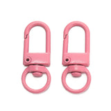 10Pcs/Lot Colorful Alloy Snap Lobster Clasp Hooks Keychain Findings for DIY Key Chain Necklace Bracelet Supplies Wholesale