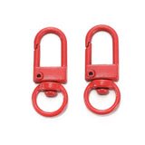 10Pcs/Lot Colorful Alloy Snap Lobster Clasp Hooks Keychain Findings for DIY Key Chain Necklace Bracelet Supplies Wholesale