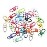 10Pcs/Lot Colorful Alloy Snap Lobster Clasp Hooks Keychain Findings for DIY Key Chain Necklace Bracelet Supplies Wholesale