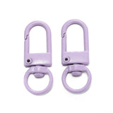 10Pcs/Lot Colorful Alloy Snap Lobster Clasp Hooks Keychain Findings for DIY Key Chain Necklace Bracelet Supplies Wholesale
