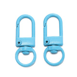 10Pcs/Lot Colorful Alloy Snap Lobster Clasp Hooks Keychain Findings for DIY Key Chain Necklace Bracelet Supplies Wholesale