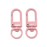 10Pcs/Lot Colorful Alloy Snap Lobster Clasp Hooks Keychain Findings for DIY Key Chain Necklace Bracelet Supplies Wholesale