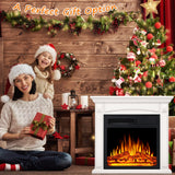 27” Electric Fireplace Mantel Wooden Surround Firebox M1806