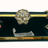 La Regale Peau De Soie Minaudiere with Floral Clasp