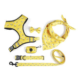 Pet Dog Leash Harness With Bow