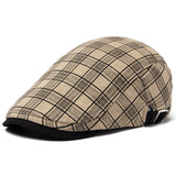 Mens Lightweight Summer Plaid Beret