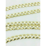 10K Genuine Solid Yellow Gold Cuban Necklace Chain