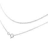 10K Gold 0.5 mm Slender & Dainty Fine Rope Chain Necklace
