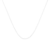 10K Gold 0.5 mm Slender & Dainty Fine Rope Chain Necklace