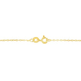 10K Gold 1/5 Cttw Princess Cut Diamond 3 Stone Drop 18" Pendant Necklace (H-I Color, SI2-I1 Clarity)