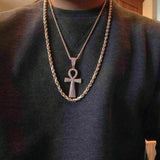 10K Solid Yellow Gold 4mm Rope Chain Thick Necklace