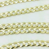 10K Solid Yellow Gold Cuban Chain 2.6mm Necklace