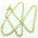 10K Solid Yellow Gold Cuban Chain 2.6mm Necklace