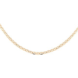 10K Solid Yellow Gold Mariner Anchor Link Chain Necklace