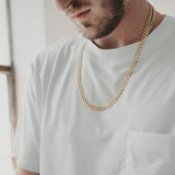 10K Yellow Gold Miami Cuban Curb Link Chain 6mm Necklace