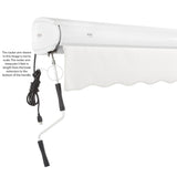 [10x08FT] Awntech Key West Premium Electric Outdoor Motorized Retractable Awning [FCL10/FCR10-SBY] (SAK62183)