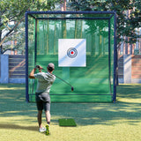[10X10FT] Golf Practice Net Cage With Metal Frame (SAK41786)