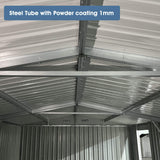 [10X20FT] Heavy-Duty Multipurpose Outdoor All-Weather Utility Garage Storage Shed With Air Vents (SAK74834)