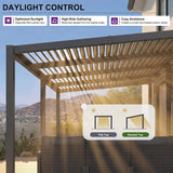 [10X20FT] Alora Modern Louvered Aluminum Pergola With Sloped Roof (SAK12034)