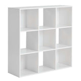 11" 9-Cube Storage Organizer Top panel and 2 middle shelves support up to 22 lbs each; bottom panel supports up to 33 lbs