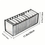 11 Grid Sock Underwear Storage Box Mesh Closet Organizer