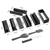 11-Piece: DIY Sushi Making Kit Tools Set