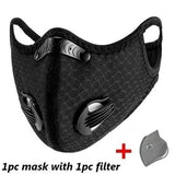 11-Piece Set: Breathable Bacteria-Proof Sport Face Mask with Activated Carbon PM 2.5