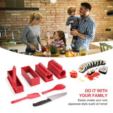 11-Piece: Sushi Making Kit Sushi Rolls with Premium Sushi Knife