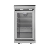 Castelle Flame Imperial 110-Inch 4-Burner 72K BTU Deluxe Stainless Steel Outdoor Kitchen Grill Island With Wine Cooler, Rotisserie, Cabinets, And Granite Countertops (SAK94721)