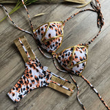 Sexy Halter Push Up Brazilian Bikini 2025 Women Bandage String Swimsuit Female Swimwear Two Pieces Bikini Set Bathing Suit Swim
