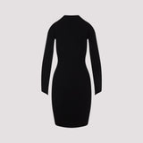Courreges Circle Rib Mini Dress Women