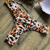 Sexy Halter Push Up Brazilian Bikini 2025 Women Bandage String Swimsuit Female Swimwear Two Pieces Bikini Set Bathing Suit Swim