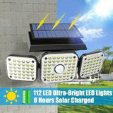 112 LED Solar Motion Sensor Lights