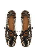 Ganni Women Ballerina Lace-Up