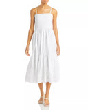 Aqua Sleeveless Smocked Eyelet Dress, Size Small