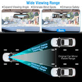 11.4-Inch Interior Clip-On Curve Car Rearview Mirror
