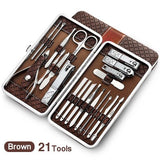 Nail manicure tool kit combo set