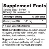 Geri-Care Coenzyme Q-10 (CoQ10) Dietary Supplement, 100 mg