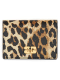 Ganni Women "Bou" Card Holder With Animal Motif
