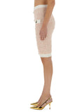 Balmain Women Tweed Midi Skirt