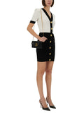 Balmain Women Two-Tone "Bodycon" Dress
