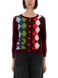 Ganni Women Jacquard Cashmere Cardigan