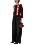 Ganni Women Jacquard Cashmere Cardigan