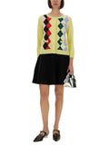 Ganni Women Jacquard Cashmere Cardigan