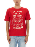 Valentino Men T-Shirt With "Chat De La Maison" Print